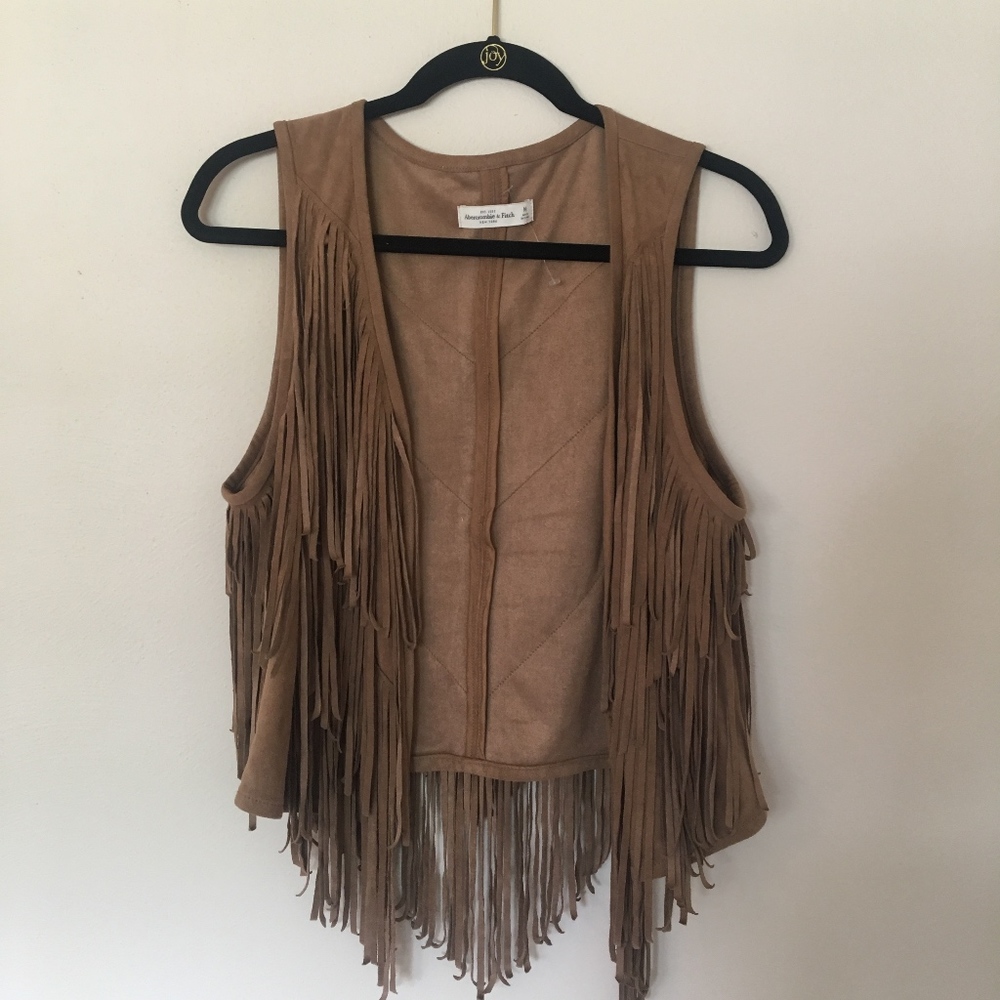 Fringe suede vest